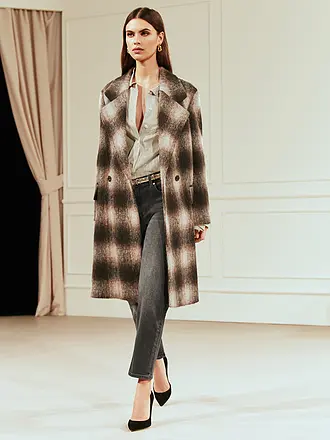 JOOP | Nom du produit: Manteau CARO
Marque: JOOP
Couleur: marron
Catégories: Mode,Femme

Longueur des manches: Manches longues
Matière: Polyester / Polyamide,Laine
Forme du col: Col à revers
Motif: Carreaux
Coupe (vêtements d'extérieur): Regular
Style: Smar | 